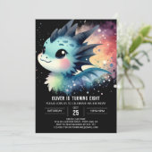 ウォーターカラードリーミードラゴン誕生日 招待状 (スタンド正面)