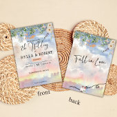 ウォーターカラードリーム結婚式招待状 招待状