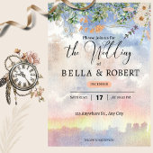 ウォーターカラードリーム結婚式招待状 招待状