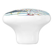 ウォーターカラードルフィンアートビーチバケーションハウス セラミックノブ (側面)