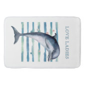 ウォーターカラードルフィンアートビーチバケーション バスマット (正面)