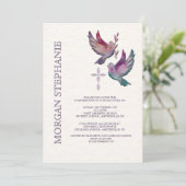 ウォーターカラードーブスフェリシカル招待状 招待状 (スタンド正面)