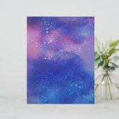 ウォーターカラーナイトスカイスクラップブック作りクラフト紙 (スタンド正面)