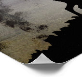 ウォーターカラーナイトムースとベビーフォレスト ポスター (角)