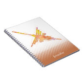 ウォーターカラーナスカハミングバード名前をカスタムする ノートブック (右側)