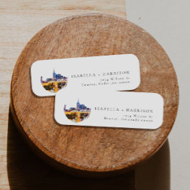 ウォーターカラーナッシュビルスカイライン差出人住所 ラベル