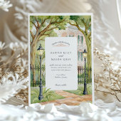 ウォーターカラーニューオーリンズガーデン結婚ディストリクト 招待状