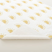 ウォーターカラーニュートラルサンシャインベビー シェルパブランケット (3/4)