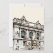 ウォーターカラーニューヨークデスティネーションブライダルシャワー 招待状 (裏面)