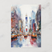 ウォーターカラーニューヨー結婚クズゲスト詳細 エンクロージャーカード (裏面)