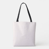 ウォーターカラーネイビーブルーの花束のオーダーメイド トートバッグ (裏面)
