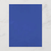 ウォーターカラーネイビー葉インディゴ結婚ズゲスト詳細 エンクロージャーカード (裏面)