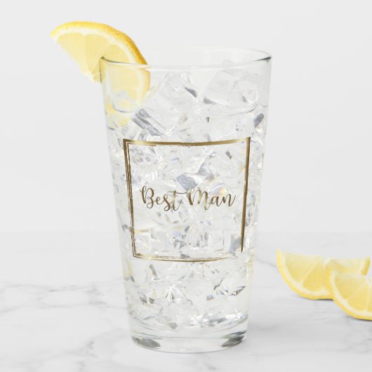 ウォーターカラーネイビー&赤面ベストマン タンブラーグラス (アイス正面)
