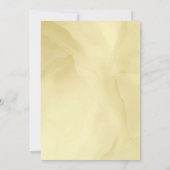 ウォーターカラーノエル金ゴールド結婚式招待状 招待状 (裏面)