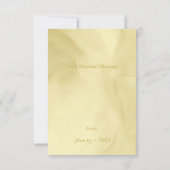 ウォーターカラーノエル金ゴールド サンキューカード (裏面)