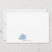 ウォーターカラーハイドランジアブライダルルンチョン招待状 招待状 (裏面)