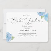 ウォーターカラーハイドランジアブライダルルンチョン招待状 招待状 (正面)