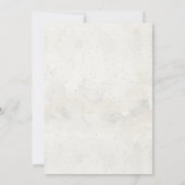 ウォーターカラーハイビスカストロピカルソーレブライダルシャワー 招待状 (裏面)