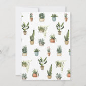 ウォーターカラーハウスの植物の引っ越し発表 招待状 (裏面)