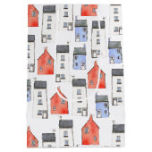 ウォーターカラーハウスアート引っ越し祝いパーティー ミディアムペーパーバッグ (裏面)