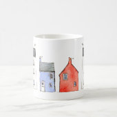 ウォーターカラーハウスアート コーヒーマグカップ (中央)