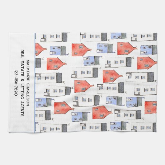 ウォーターカラーハウスアール実在エステートラリーエージェント キッチンタオル (横)