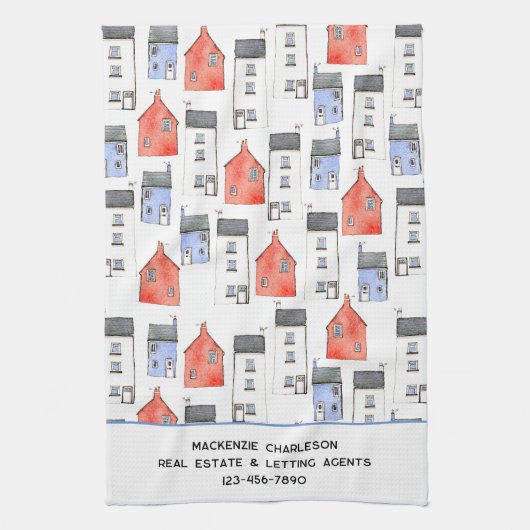 ウォーターカラーハウスアール実在エステートラリーエージェント キッチンタオル (縦)