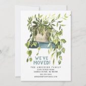 ウォーターカラーハウスプラントの移動発表 招待状 (正面)