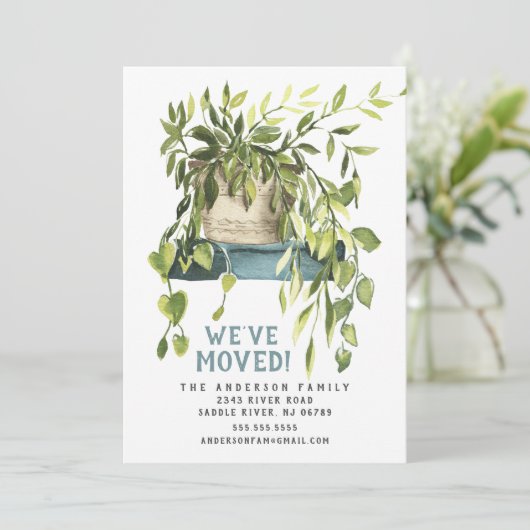 ウォーターカラーハウスプラントの移動発表 招待状 (スタンド正面)