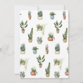 ウォーターカラーハウスプラントの移動発表 招待状 (裏面)