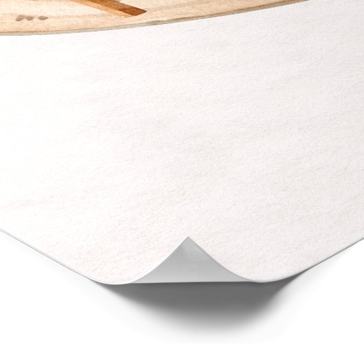 ウォーターカラーハウスプラントウォールアート ポスター (角)