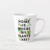 ウォーターカラーハウスプラントガーデニング引用文 カフェラテマグ (右)