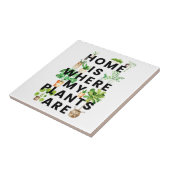 ウォーターカラーハウスプラントガーデニング引用文 タイル (側面)