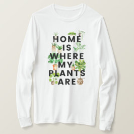 ウォーターカラーハウスプラントガーデニング引用文 Tシャツ