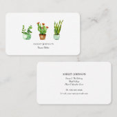 ウォーターカラーハウスプラント |ホームシッティングビジネスカー 名刺 (正面/裏面)