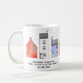 ウォーターカラーハウスホーム実在エステートラリーエージェント コーヒーマグカップ (左)