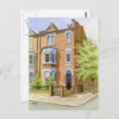 ウォーターカラーハウスポートレート ポストカード (正面/裏面)