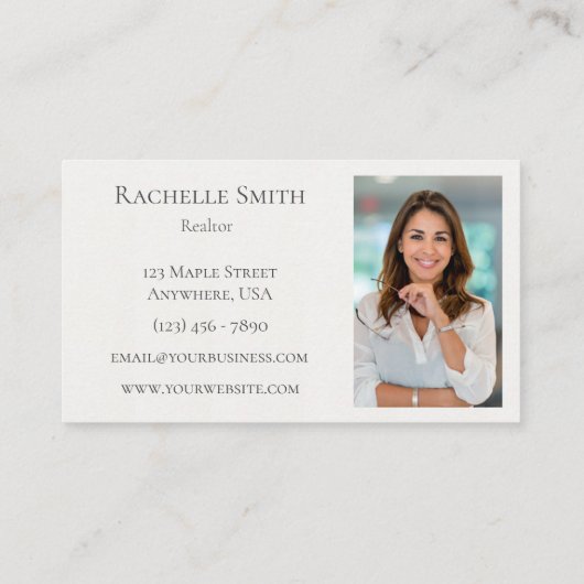 ウォーターカラーハウスリアルティ実在エステートエージェントフォト 名刺 (裏面)