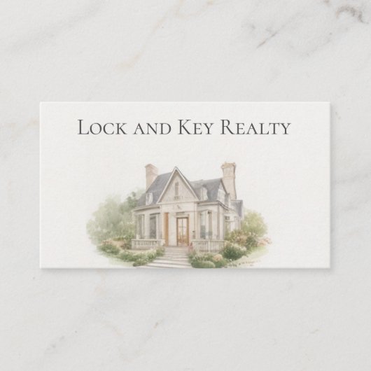 ウォーターカラーハウスリアルティ実在エステートエージェントフォト 名刺 (正面)