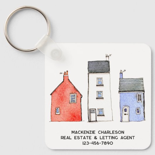 ウォーターカラーハウス実在エステートエージェントプロモーション キーホルダー (正面)