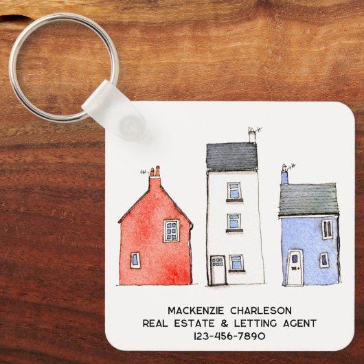 ウォーターカラーハウス実在エステートエージェントプロモーション キーホルダー (正面)