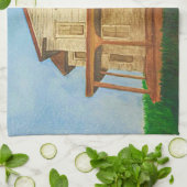 ウォーターカラーハウス キッチンタオル (折り畳み)