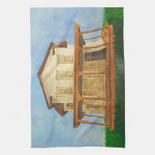 ウォーターカラーハウス キッチンタオル (縦)