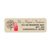 ウォーターカラーハウス&フォークシーツリータンまたは選択カラー ラベル (正面)