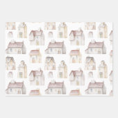 ウォーターカラーハウス ラッピングペーパーシート (正面2)