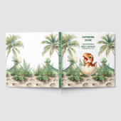 ウォーターカラーハッチングスーン男の赤ちゃんゲストブック ゲストブック (全面)