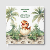 ウォーターカラーハッチングスーン男の赤ちゃんゲストブック ゲストブック (正面)