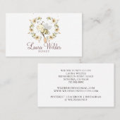 ウォーターカラーハニービーフローラ養蜂家 名刺 (正面/裏面)