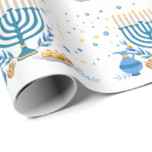 ウォーターカラーハヌッカホリデイ ラッピングペーパー (ロールコーナー)