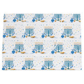 ウォーターカラーハヌッカホリデイ ラージペーパーバッグ (正面)